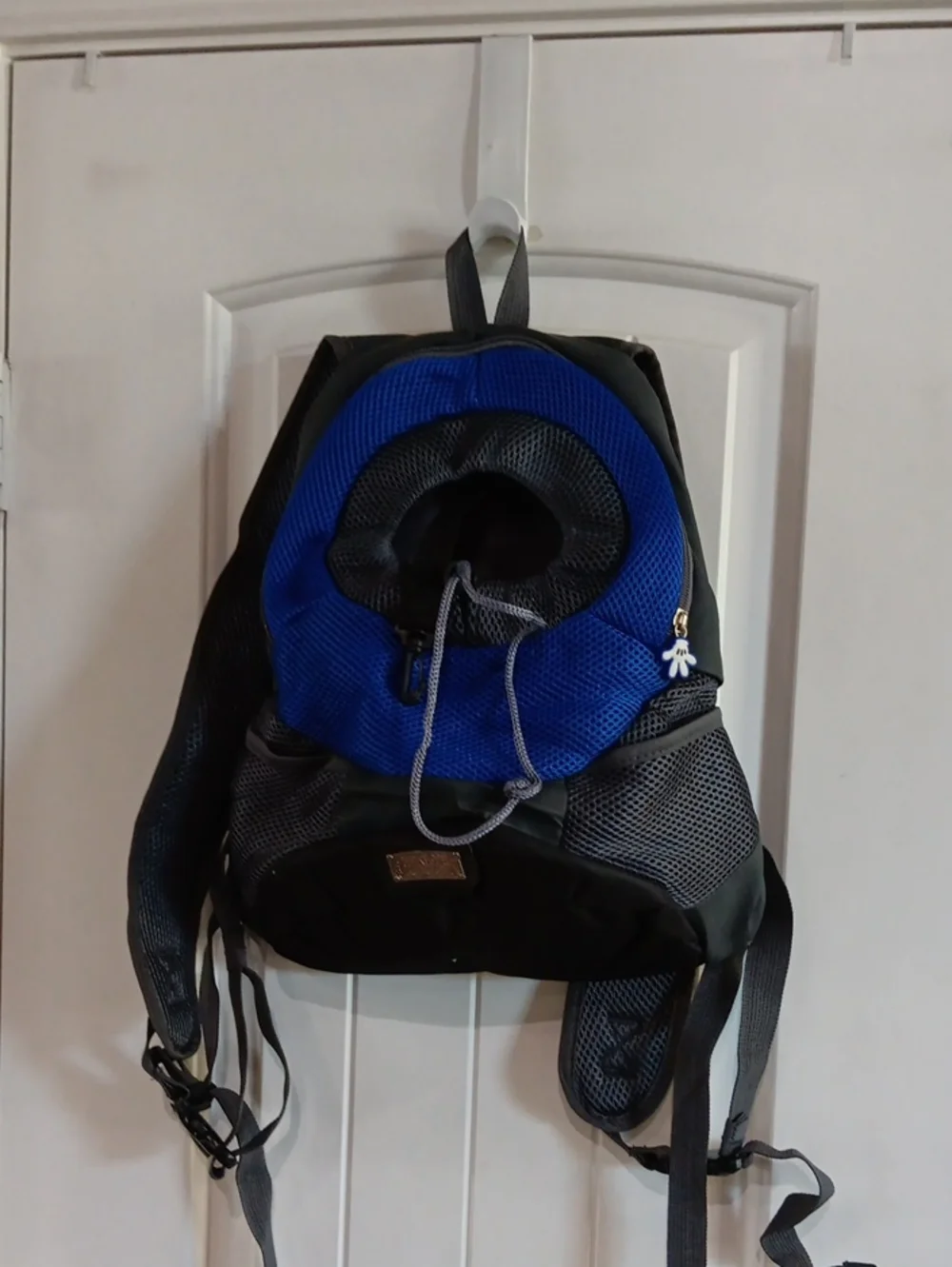 Classic Blue Mesh Pet Carrier Backpack Small Dog Cat Travel Bag
